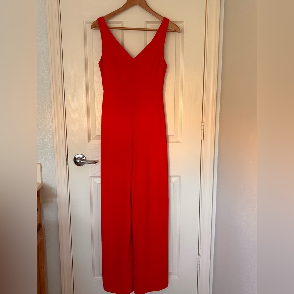 Popilush red jumpsuit